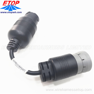 Truck Diagnostic J1939 to J1708 Adapter Cable